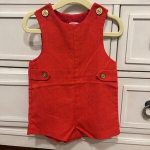 Vintage red john john with gold accents